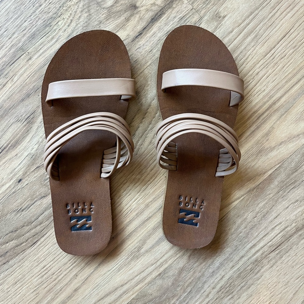 Tan Billabong sandals
